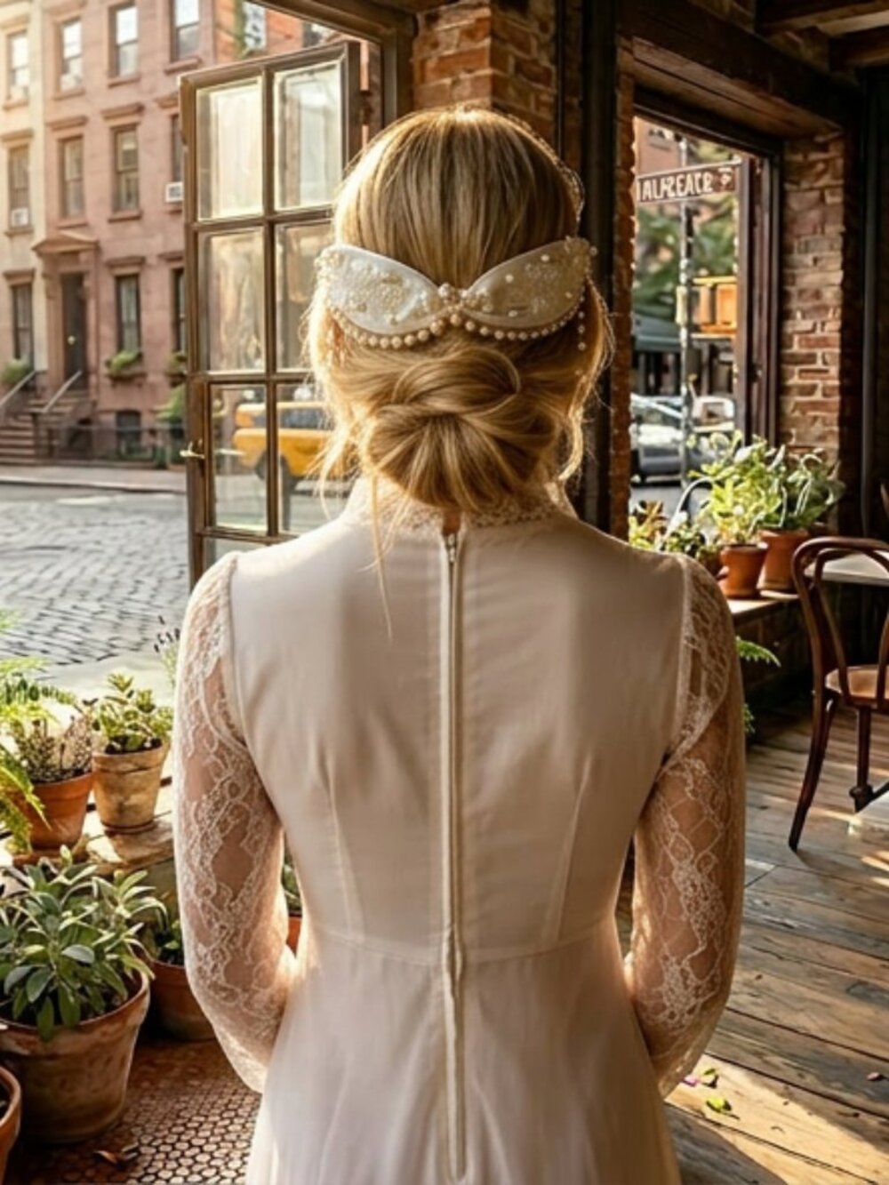 Satin Soft Fabric Embellished Fa White Pearl Beads Hair Band CoverUp Hair Scarf